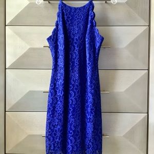 JUNIORS ROYAL BLUE LACE DRESS - BCX - SIZE 5